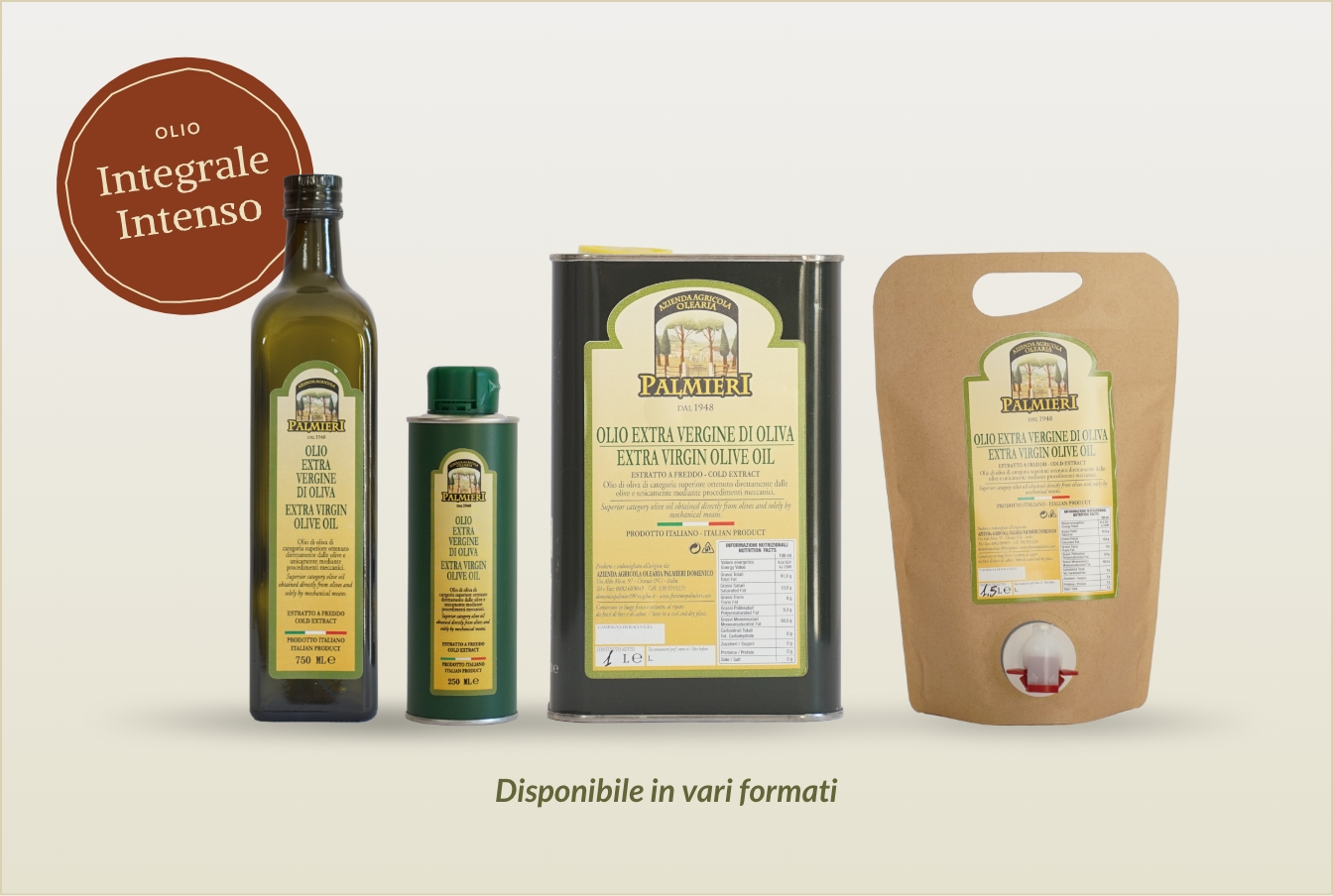 Olio integrale fruttato intenso